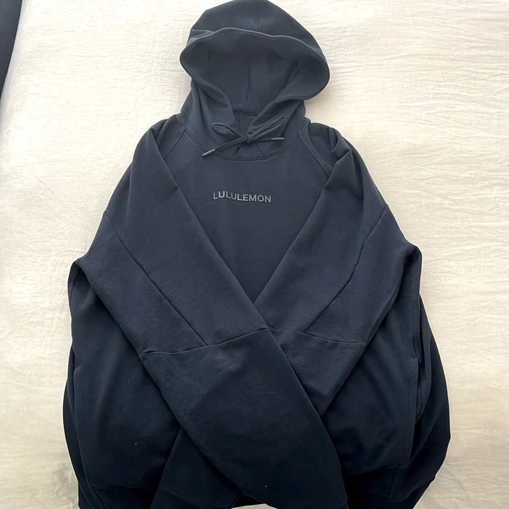 Lululemon Sz Large City Sweat Hoodie - Navy